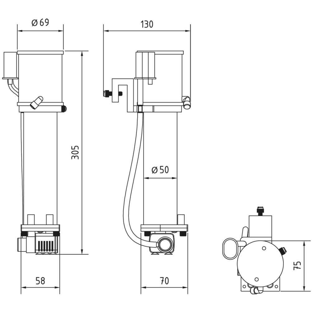 AM410.016 Aqua Medic EVO 101 skimmer