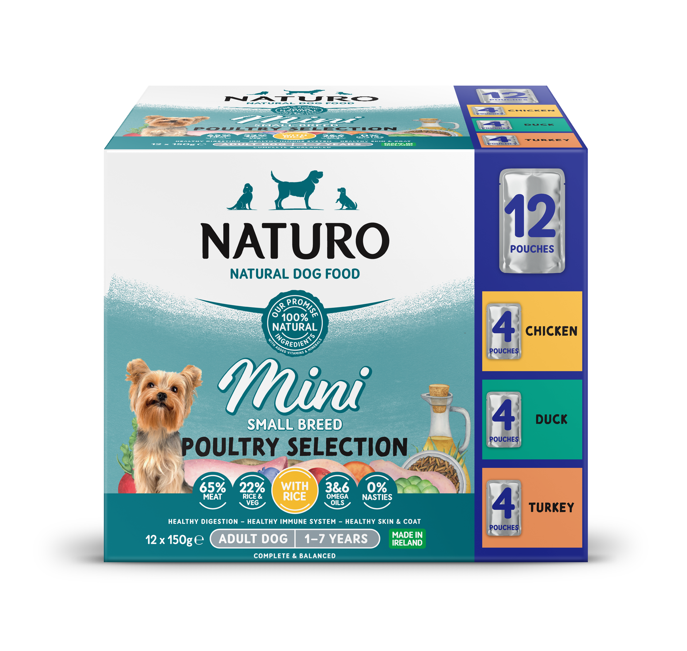 MPF8DNAT9912 Naturo Mini vreć. 150g x 12 Variety pack