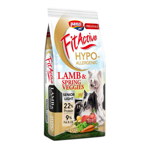 04615171 Panzi dry Fit-Active dog 15kg Light/Senior Hypoallergenic janje/povrće