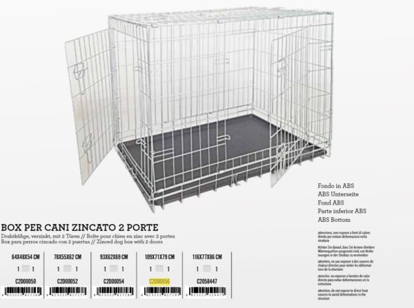 C2058447 Transporter/kavez žičani 116x77x86cm