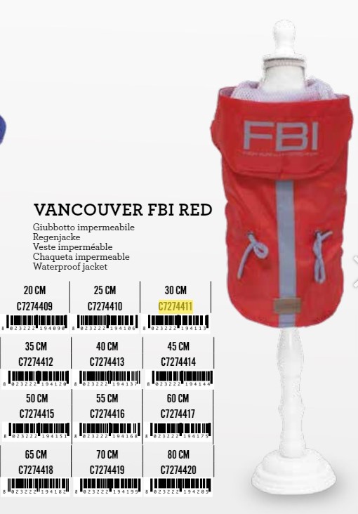 Kabanice Vancouver FBI