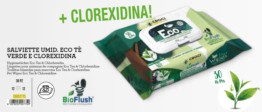 C6052775 Gills vlažne maramice ECO 30 kom. Tea/Chlorhexidine
