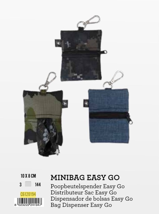 C6120194 Torbica za vrećice Easy go 10x8cm mix