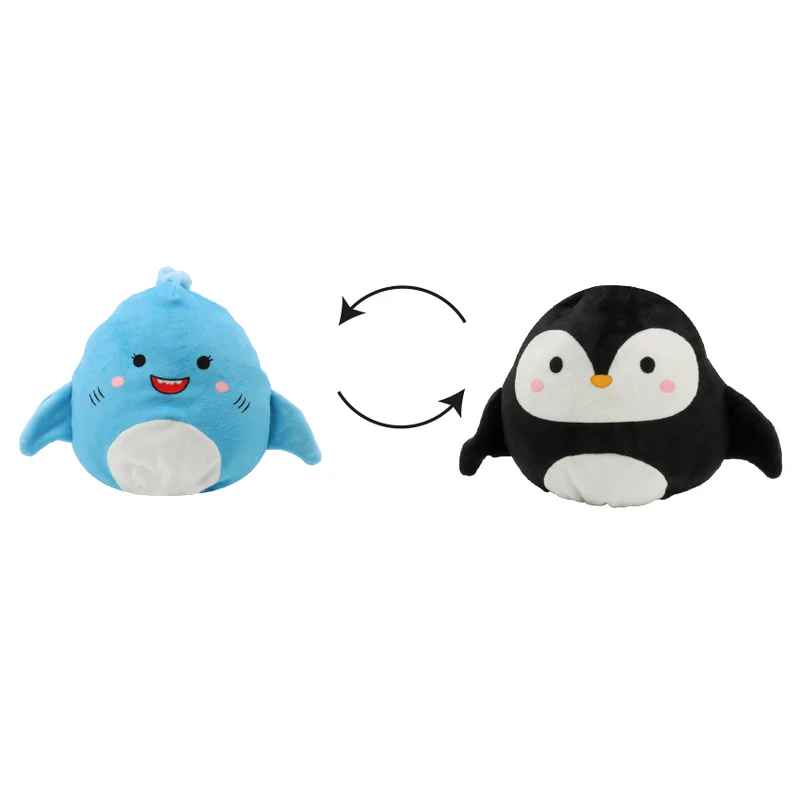 C8057122 Igračka za Pse pliš Shark/Penguin 17cm