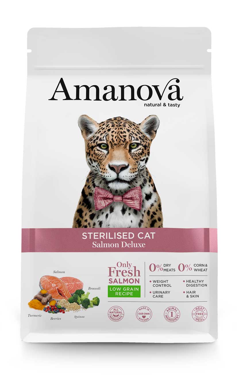 AMA31SS3A Amanova cat adult Sterilised Deluxe losos 300g