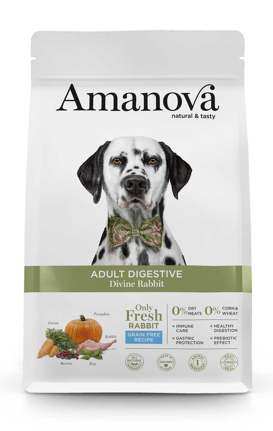 AMJ74AR02 Amanova dog adult Digestive Divine kunić 2kg GF