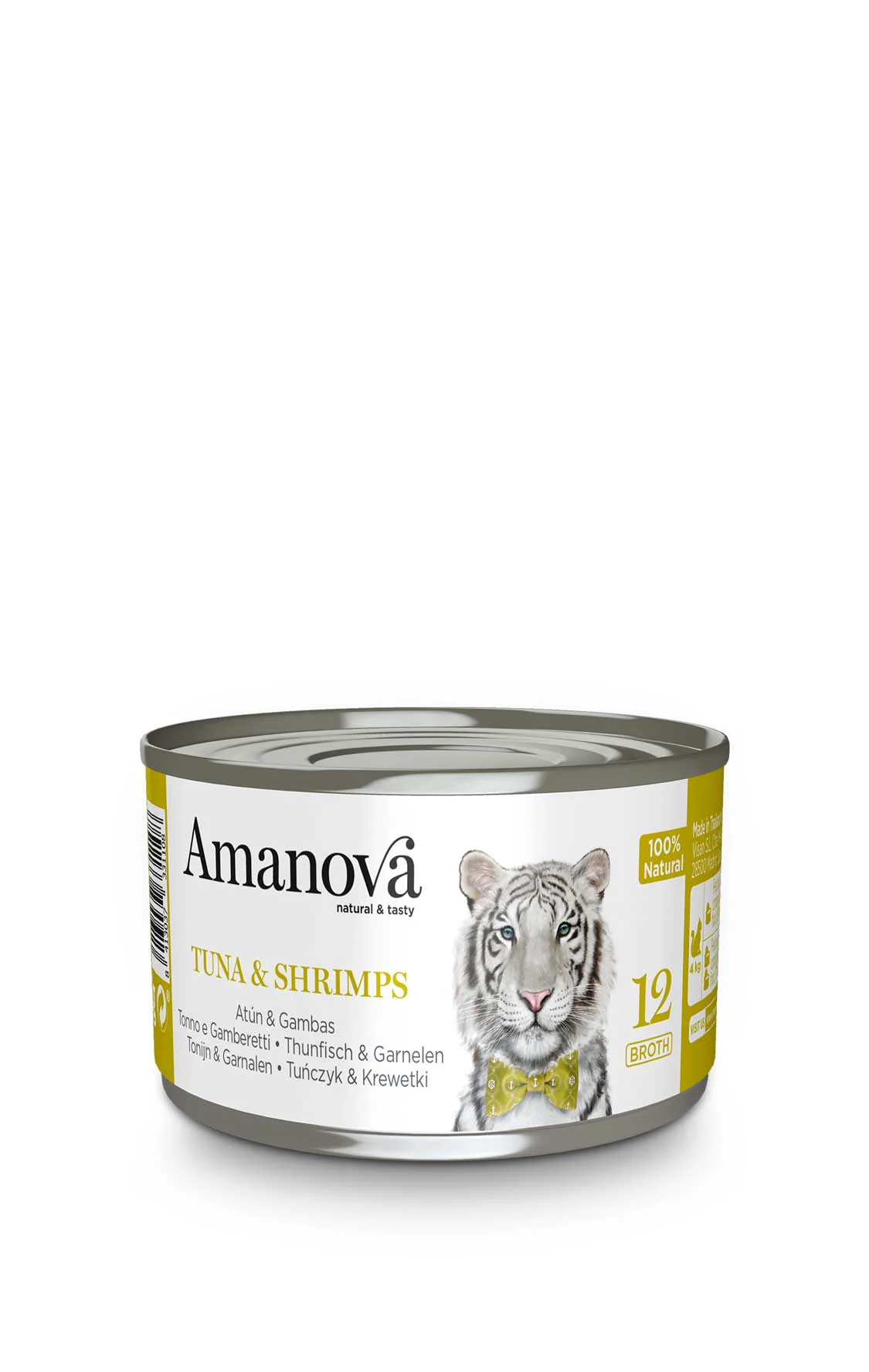WEV88TB1B Amanova cat adult konz. 70g tuna/kozice u bujonu 1/24