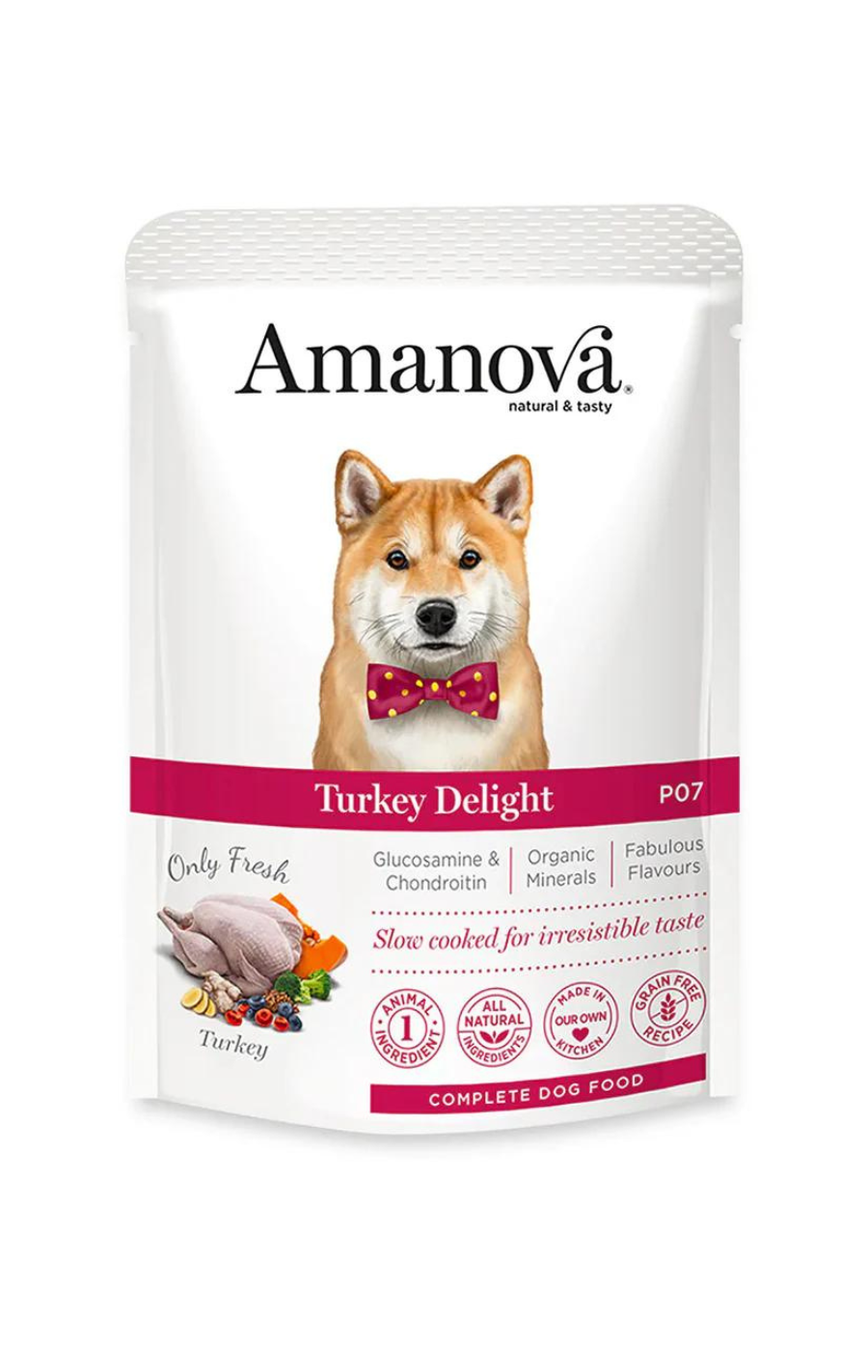 AMT51TU1A Amanova dog vrećica 100g Delight pura 1/12