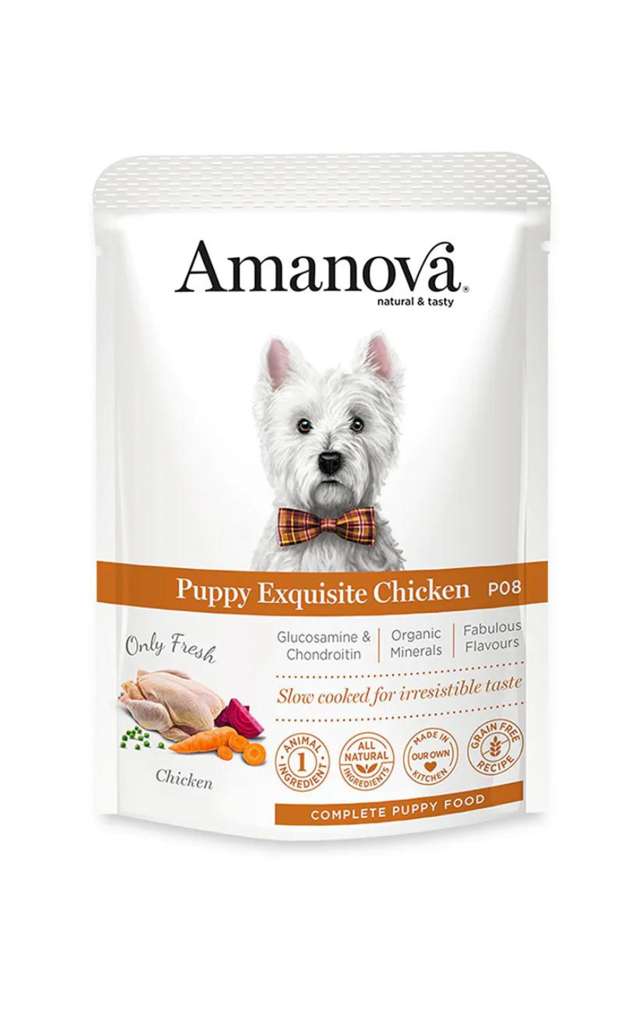 AMT10PP1A Amanova dog vrećica 100g Puppy Exquisite pile 1/12