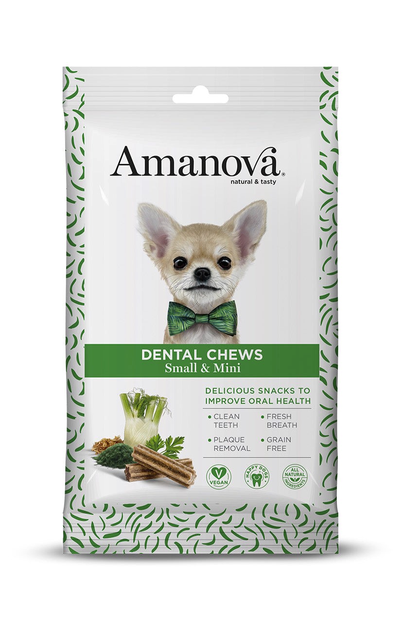SNV16AN1A Poslastica za pse Amanova Dental Chews Vegan S/M 110g