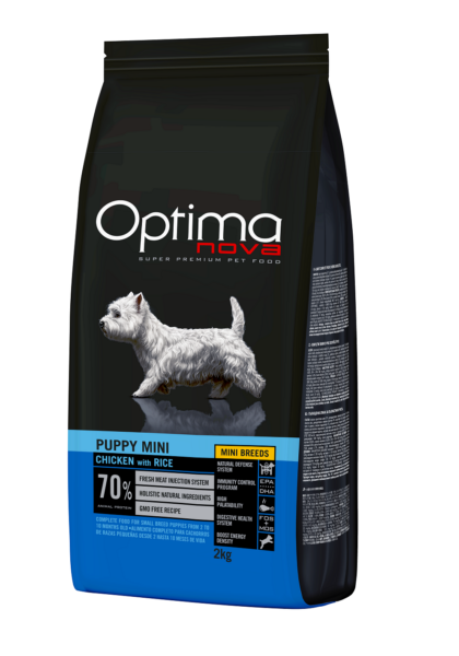 ONO14CM02 Optimanova dog puppy mini pile/riža 2kg LG NOVO