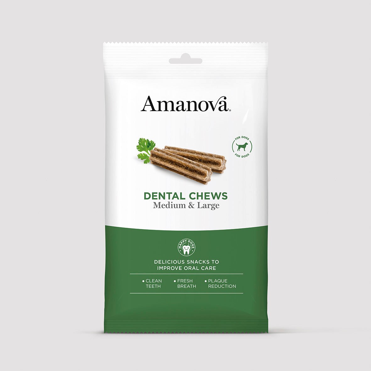 SNV17ML1A-1 Poslastica za pse Amanova Dental Chews Vegan M/L 180g NOVO