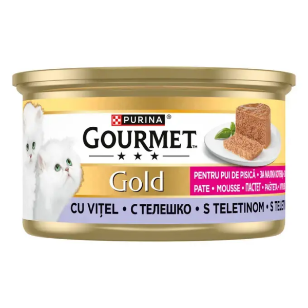ALC133703 Gourmet Gold 85g Kitten teletina pašteta 1/12