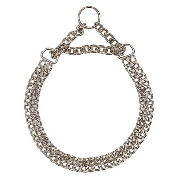 Ogrlica metal poludavilica dvostruka