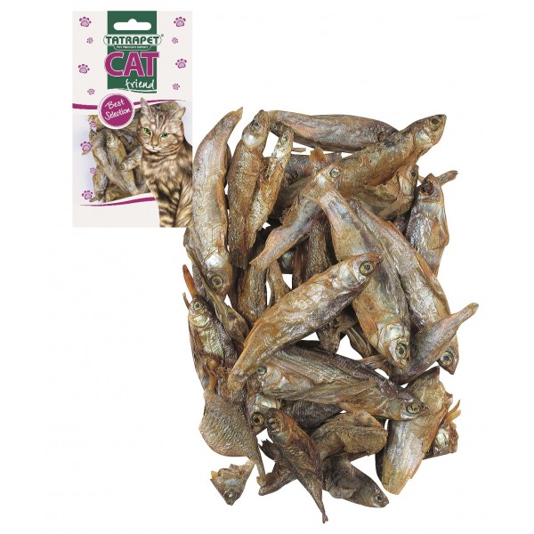 57258 Poslastica za mace sušene ribice 30g Tatrapet