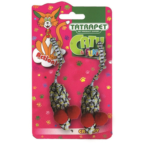58434 Igračka za Mace Miš 5,5cm 2 kom Tatrapet