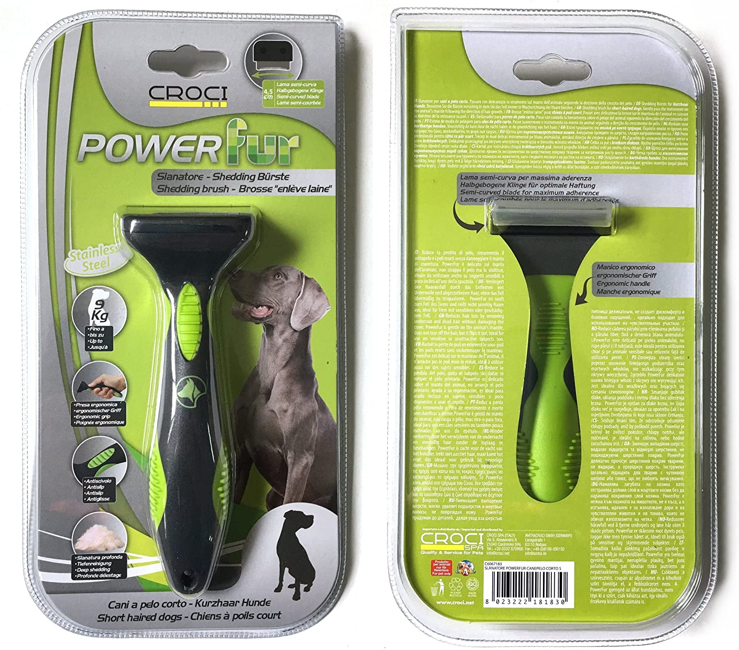 C6067185 Četka Powerfur Dog Short LG
