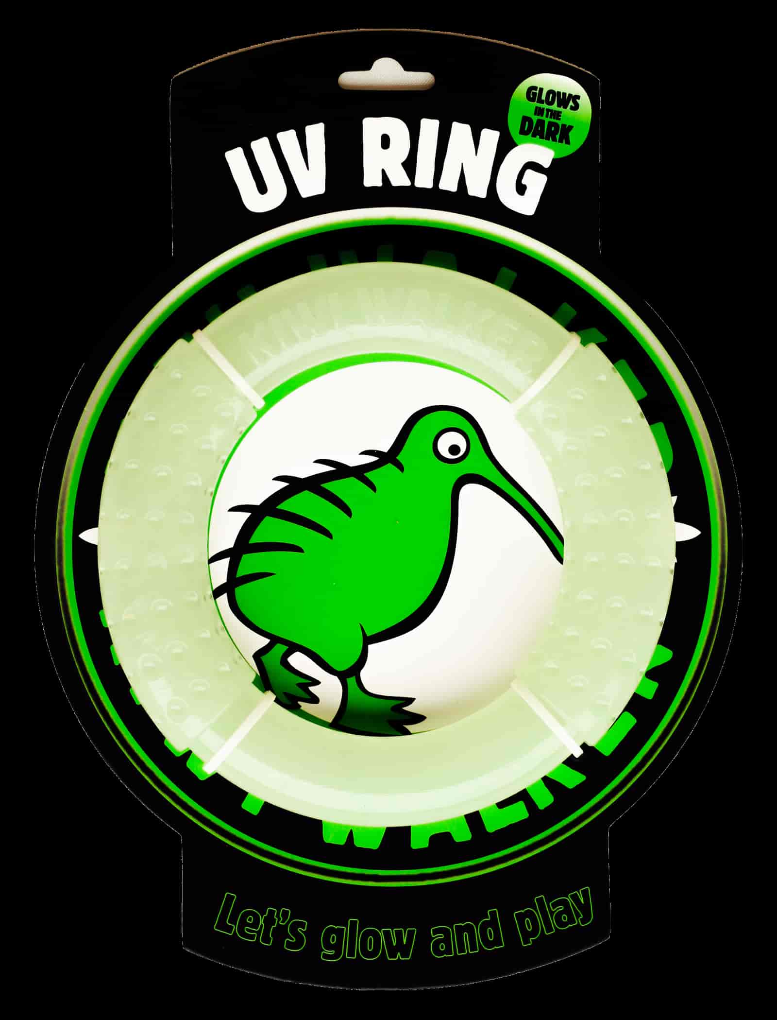 TPR-502 Igračka za pse Kiwi guma Glow ring 18cm